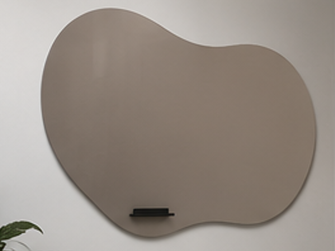 Mydesignglas Organisch Glazen Whiteboard op Maat - Glass wall met Vrije Vorm & Design