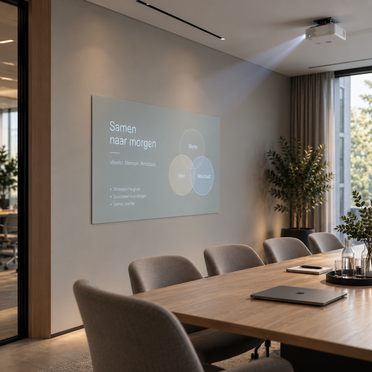 Mat Glazen Whiteboard op Maat - Premium en Frameless Matte Glazen schrijfbord - Matte Glass wall – Magnetisch & Modern Design - Magneetborden op maat -