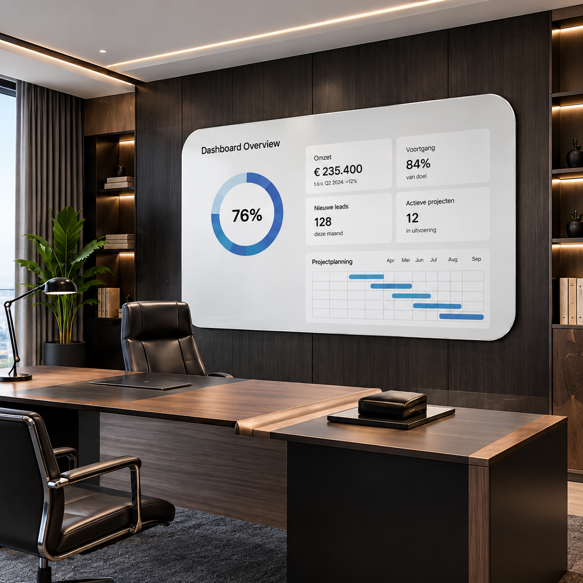 Mat Glazen Whiteboard op Maat - Premium en Frameless Matte Glazen schrijfbord - Matte Glass wall – Magnetisch & Modern Design - Magneetborden op maat -